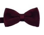 [MAESIO] BOW7184 BowTie Solid knit Redwine _ Pre-tied bow ties Formal Tuxedo for Adults & Children, For Men Boys, Business Prom Wedding Party, Made in Korea