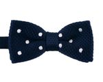 [MAESIO] BOW7191  BowTie   Dot  Knit  Navy_ Pre-tied bow ties Formal Tuxedo for Adults & Children, For Men Boys, Business Prom Wedding Party, Made in Korea