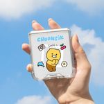 S2B KAKAO FRIENDS Say CHEESE Clear Case Samsung Galaxy Z Filp5 Filp6 – Air cushion corner, Hinge Protection, Durable Sturdy Slim Protective Phone Case - Made in Korea