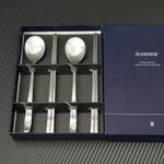 [HAEMO] Haemo Magnolia Couple Spoon & Chopsticks Set_ Premium Stainless Steel Korean Cutlery_ Made in Korea