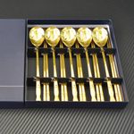 [HAEMO] Living Turtle Spoon Set Titanium (5-Person Set) – Elegant Design & High-Quality Stainless Steel _ Made in Korea