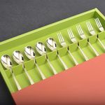 [HAEMO] Miller Titanium Teaspoon & Fork 10P SET– Simple and Elegant Curved Design, Premium Stainless Steel, Made in Korea