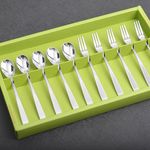 [HAEMO] Miller Teaspoon & Fork 10P SET – Simple and Elegant Curved Design, Premium Stainless Steel, Made in Korea