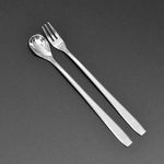 [HAEMO] Miller middle Teaspoon & Fork – Simple and Elegant Curved Design, Premium Stainless Steel, Made in Korea