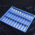 [HAEMO] Miller long Teaspoon & Fork 10P SET– Simple and Elegant Curved Design, Premium Stainless Steel, Made in Korea