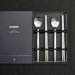 [HAEMO] Royal Pine, Spoon, Chopsticks 2 Set _ Reusable Stainless Steel, Korean Chopstick, Spoon _ Made in KOREA