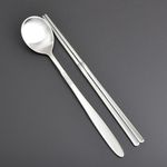 [HAEMO] Untact Matte Spoon Chopsticks-Spoon Chopsticks Korean Stainless Steel Cutlery-Made in Korea