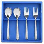 [HAEMO] Lavins teaspoon & tea fork, 4P Set _ Reusable Stainless Steel, Tableware Home Kitchen or Restaurant _ Made in KOREA
