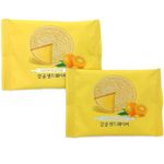 [CLOVER] Withcook Tangerine Sand Wafer 8g x 30pcs _ Refreshing Tangerine Flavor, Crispy Texture, Rich in Vitamin C, Perfect Snack for Kids _ Made in Korea