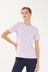 Cielcoco CLWT8094 All Day Short Sleeve Breathable Lightweight Activewear Workout T Shirt _LAVENDER _ Made in Korea