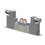 SMC SY5220-4DZ-C6 valve-ROAS MRO, dbl sol, body pt, din