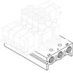 SMC SS5Y3-41-04-C6 mfld, base mt, sy3000 series-ROAS MRO