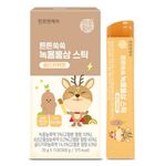 [ChunhoNcare] Kids Deer Antler and 6-Year Korean Red Ginseng Jelly Sticks Gold Kiwi Flavor 20g 15 Pack _ Made in Korea