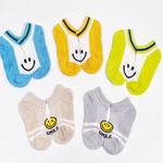 [Gienmall] Toddler Child Socks 5sets Ankle socks-Boys Girls Character Baby Socks-Made in Korea