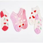 [Gienmall] Toddler Child Socks 5sets Ankle socks-Boys Girls Character Baby Socks-Made in Korea