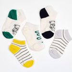 [Gienmall] Toddler Child Socks 5sets Ankle socks-Boys Girls Character Baby Socks-Made in Korea