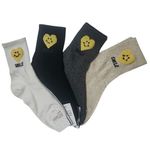 [Gienmall] Women's Socks 10Pairs-Patterned Classic Cotton Lightweight Breathable Odor Free intarsia Ankle Crew Socks-Made in Korea