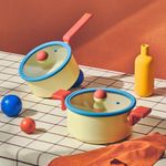 [NEOFLAM] Aluminum Cookware Danish Stockpot set(18cm Sauce Pan, 20cm Stock Pot)-Full Induction ceramic-Made in Korea