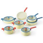 [NEOFLAM] Aluminum Cookware Danish Fry Pan Full set(18cm Sauce Pan, 18cm/20cm/24cm Stock Pot, 20cm/24cm Multi Pan, 24cm Fry Pan)-Made in Korea