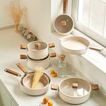 [NEOFLAM] BIEN Stock Pot/frying pan Full set-Full Induction ceramic-Made in Korea