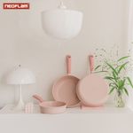 [NEOFLAM] Sherbet Cookware Fry Pan set(26cm Wok / 20, 26cm Fry Pan)-Full Induction, GAS, ELECTRIC, HALOGEN, ceramic-Made in Korea