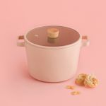 [Neoflam] FIKA OBJET Mini Peach 22cm Deep Stockpot _ Stylish and Eco-Friendly Premium Cookware  _Made in Korea