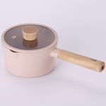 [Neoflam] FIKA OBJET Mini Peach 16cm Milk Pan _ Stylish and Eco-Friendly Premium Cookware  _Made in Korea
