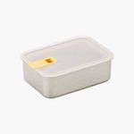 [NEOPLAM] PerfectSeal S Rectangular Airtight Container 1150ml  (Grid Pattern) – Easy and Safe to Use, Perfect Airtight Seal