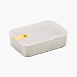 [NEOPLAM] PerfectSeal S Rectangular Airtight Container 1650ml  (Grid Pattern) – Easy and Safe to Use, Perfect Airtight Seal