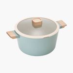 NEOFLAM Reverie IH Casserole Pot 24cm – Mint Ceramic-Coated Healthy Cookware _ Made in Korea