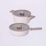 NEOFLAM Chouchou Cookware Duo Set (18cm Casserole + 20cm Multi-Pan)  _ Made in Korea