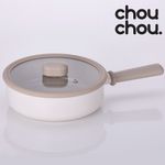 NEOFLAM Chouchou IH Full Induction Multi Pan 24cm – Premium Ceramic Cookware with Cute Design & Full Induction Performance _ Made in Korea