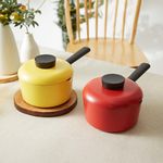 NEOFLAM Lamulier 18cm IH Ramen Pot Set with Silicone Steamer – Water Scale, Divider Lid & PFAS-Free Ceramic Coating