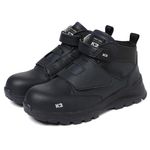 K2 Safety K2-111N (Navy) – Wide Toe Cap Lightweight Safety Shoes with EVA Cushion & Slip-Resistant Outsole