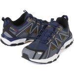 K2 Safety Air Mesh Lava (Navy) – Breathable, Lightweight Walking Safety Shoes with Phylon Cushioning