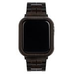 VOWOOD Apple Watch Wood Strap, Bezel - Black-A2 (42,44,45,49mm Compatible) / Natural Wood Handcrafted Strap, Chacate Preto Wood, Ultra-light, Oil-coated Waterproof - Made In Korea