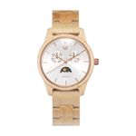 VOWOOD Ciel-Peachy Heaven Men's Wrist Watch / Natural Wood Handcrafted Premium Fashion Wristwatch, Maple Wood, High-quality Wood Package, Lifetime Warranty - Made in Korea