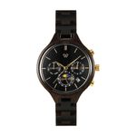 VOWOOD Everlasting-Starry Night Women's Wrist Watch / Natural Wood Handcrafted Premium Fashion Wristwatch, Chacate Preto Wood, High-quality Wood Package, Lifetime Warranty - Made in Korea