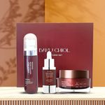 Pogonia Bakuchiol Intensive Cream + Ampoule + Essence Set, Brightening/Wrinkle/Freckles Care, Skin Regeneration, EGF, IGF, FGF, Adenosine, Niacinamide, Low Molecule Collagen Peptide - Made in KOREA