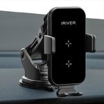 iRiver Dual Coil Car Cell Phone High-Speed ​​Wireless Charging Stand ICR-L301W, additional power off operation, excellent grip, safety device to prevent overheating and overcurrent.