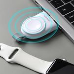 iRiver Apple Galaxy Watch wireless charger IWC-3W, Apple Watch perfect charging magnetic, overcharge and overheating prevention, USB-A, 19g ultra light