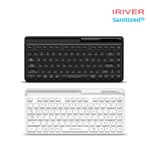 iRiver Anti-bacterial 99.9% Bluetooth Keyboard MEDIC-BK5, Portable Mini keyboard up to 20M, Multi-Pairing for up to 3 devices, low noise keyboard, silicone key skin provided