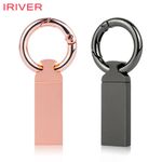 IRIVER Stylish Carabiner USB 2.0 Flash Drive OR-20 – Durable Metal Keychain Memory Stick in Rose Gold & Black, 8GB/16GB/32GB/64GB/128GB _ Made in KOREA