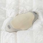 VITAGRAM Air Lift Heated Lumbar Pillow Ergonomic C-Curve Memory Foam Back Stretcher with Vibration Massage VG-CM2430