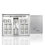 [JEISON] PMS9010 Perjubak Vaccum Ladle & P-Series Luxury Spoon And Chopsticks Cutlery Set for 4 Made in Korea