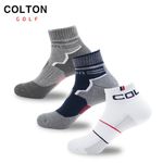 [BY_Glove] Colton Ankle Golf Socks, Athletic Running Socks Cushioned Breathable Low Cut Sports Socks for Men, GMS40010 _  One box of 50 Pairs, Golf Socks _ Made in Korea