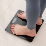 SCHMIDT Real InBody Bluetooth Scale SMT-2210, BIA method, measures 12 data including weight, BMI, body fat percentage, moisture, body age, muscle mass, etc., ABS tempered glass