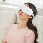 SCHMIDT Air Care Eye Massager SMT-2307, Cordless pneumatic eye massager, heated massager, foldable portable massager, PU material, length adjustable