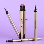 [CLICKA] Autocap Makeup All-in-one Brush Set 5 Pcs (Champagne Gold)-Lip Concealers Eye shadows Brushes-Made in Korea