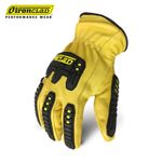 IRONCLAD Cut Leather Impact Gloves, Anti-impact, Cut, Stenosis, Cut E level, Inner skin - HPPE, stainless steel yarn / Outer skin - goat leather, ANSI IMPACT grade 1 TPR pad